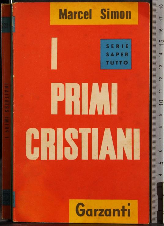 I primi cristiani - Marcel Simon - copertina