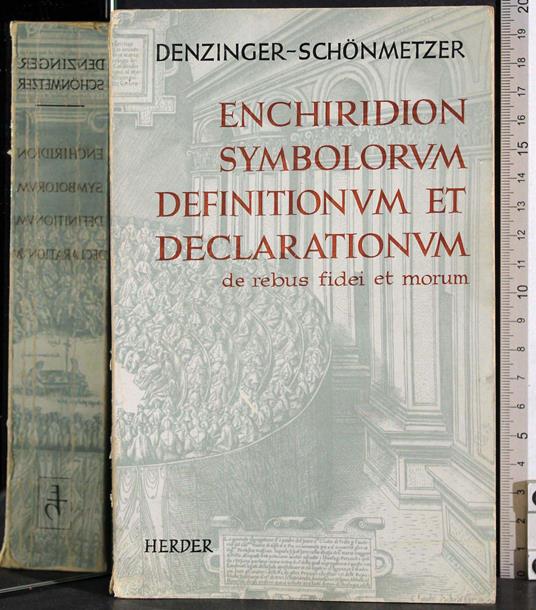 Enchiridion symbolorum definitionum et declarationum - copertina