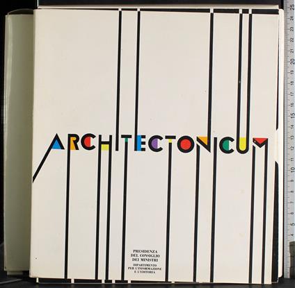 Architectonicum. 2 Volumi - copertina