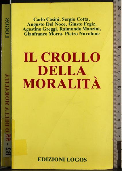 Il crollo della moralità - copertina