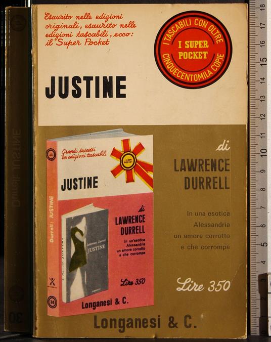 Justine - Lawrence Durrell - copertina
