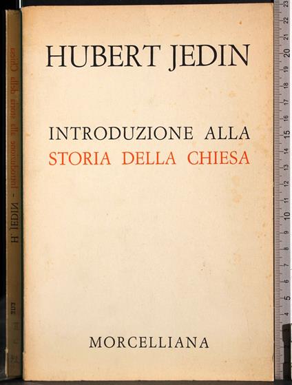 Introduzione alla storia della Chiesa - Hubert Jedin - copertina