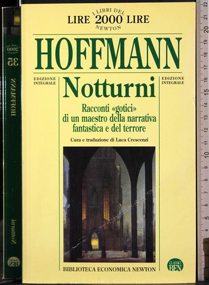 Notturni - Ernst T. Hoffmann - copertina
