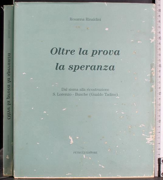 Oltre la prova la speranza - copertina