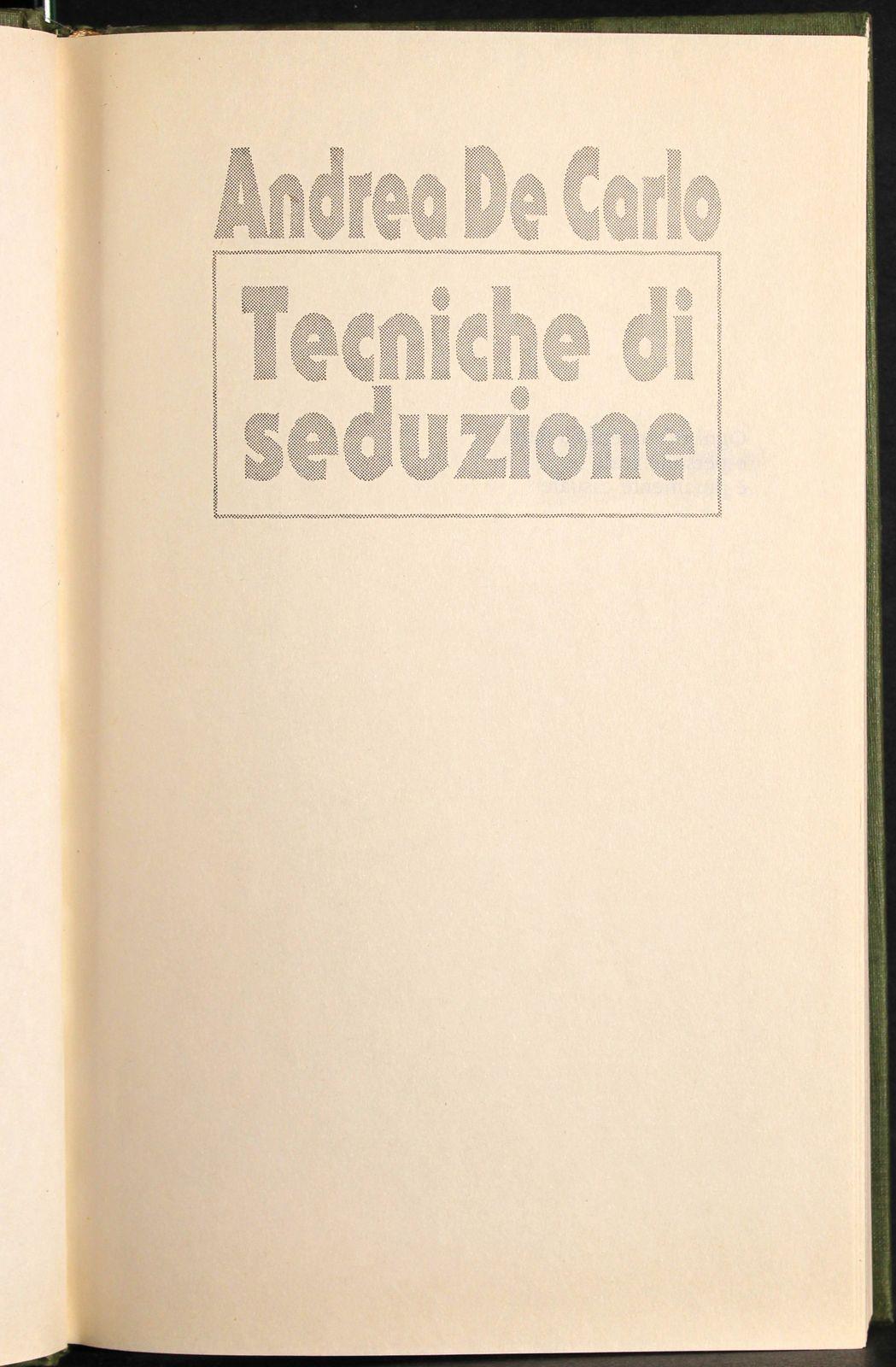 Tecniche di seduzione