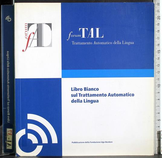 TAL. Libro bianco sul trattamento automatico della Lingua - copertina