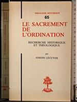 Le sacrement de l'ordination