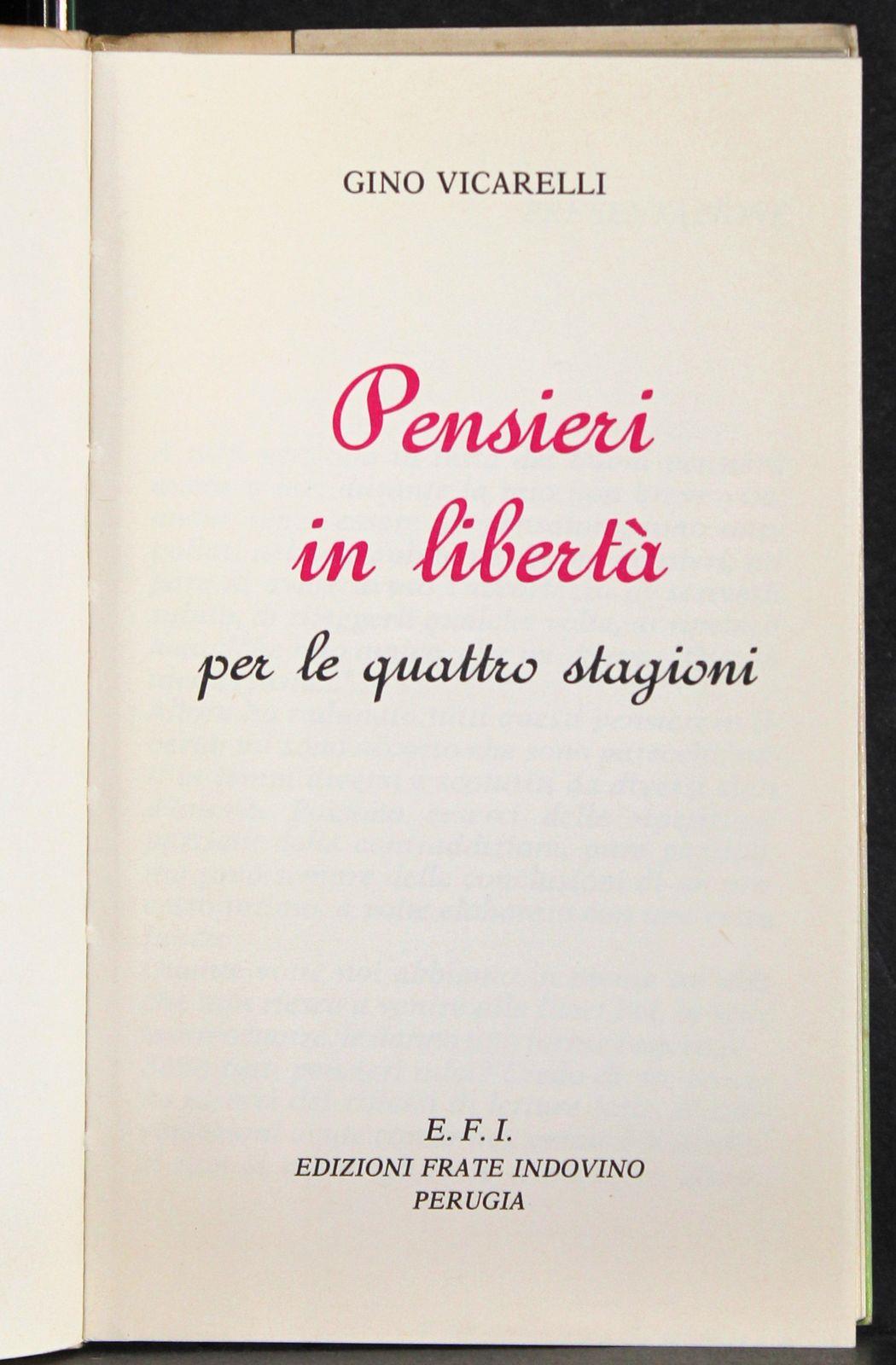 Pensieri in libertà
