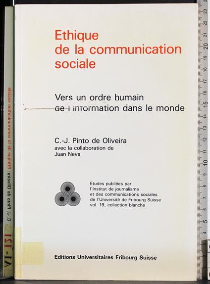 Ethique de la communication sociale - copertina