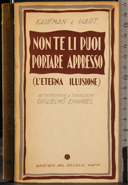 Non te li puoi portare appresso - copertina