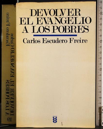 Devolver el evangelio a los pobres - copertina