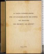 Sacra congregazione Evangelizzazione popoli del decreto ad gentes
