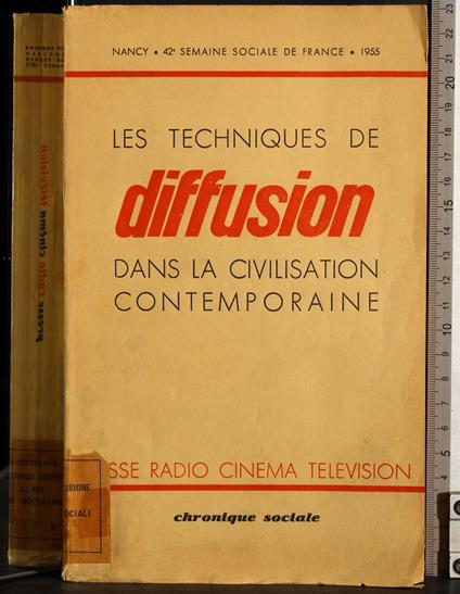 Techniques de diffusion civilisation contemporaine - copertina