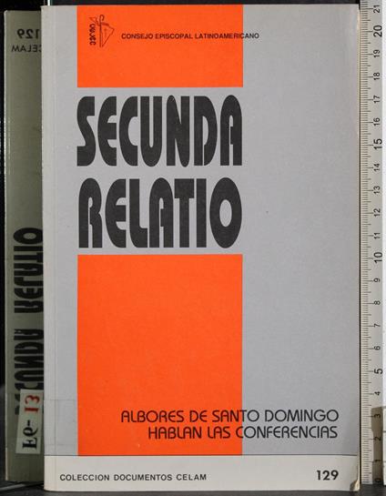 Secunda relatio - copertina