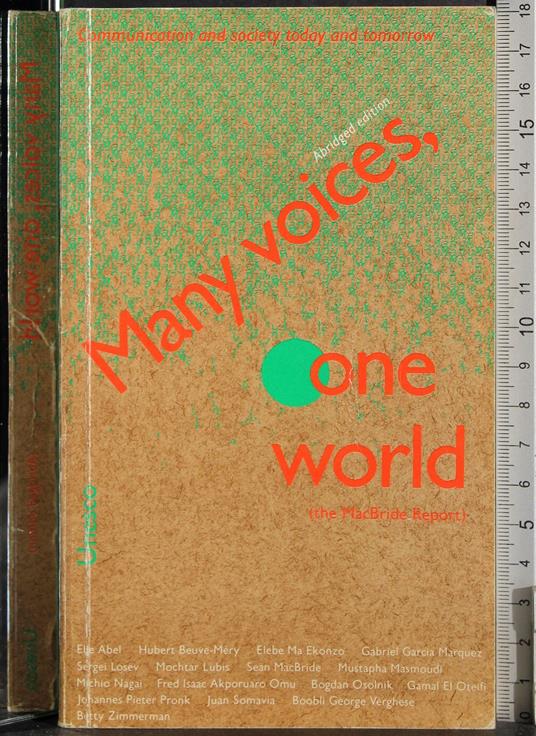 Many voices,one world - copertina
