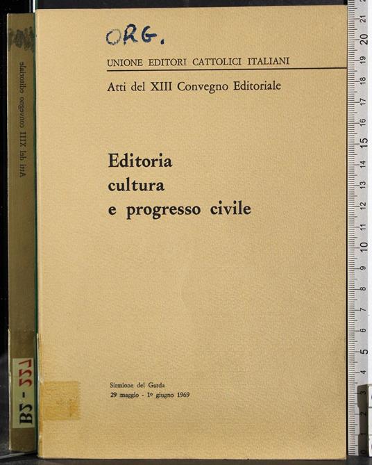 Editoria cultura e progresso civile - copertina