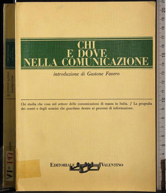 Chi e dove nella comunicazione - copertina