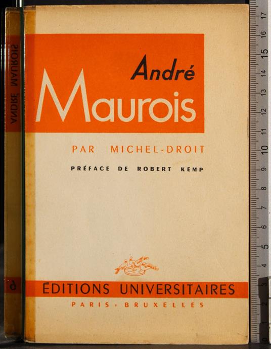 André Maurois - Michel Droit - copertina