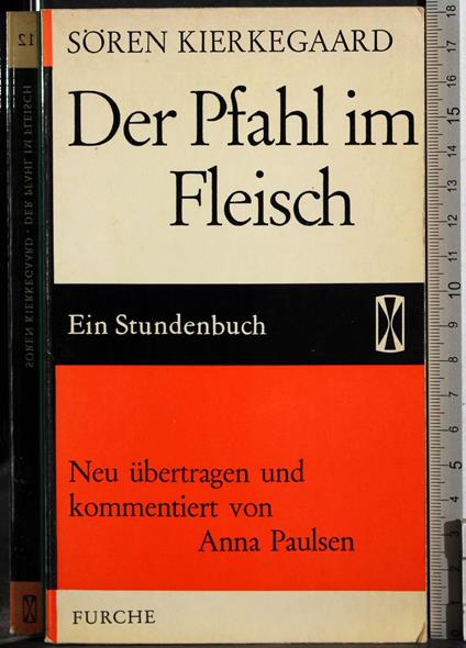 Der Pfahl im Fleisch - Sören Kierkegaard - copertina