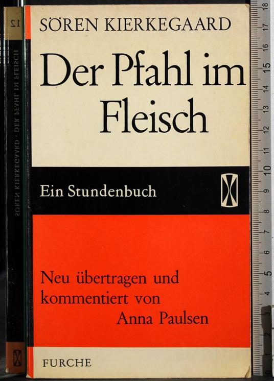 Der Pfahl im Fleisch - Sören Kierkegaard - copertina