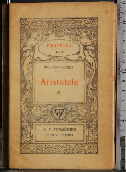 Profili. Aristotele - Riccardo Miceli - copertina
