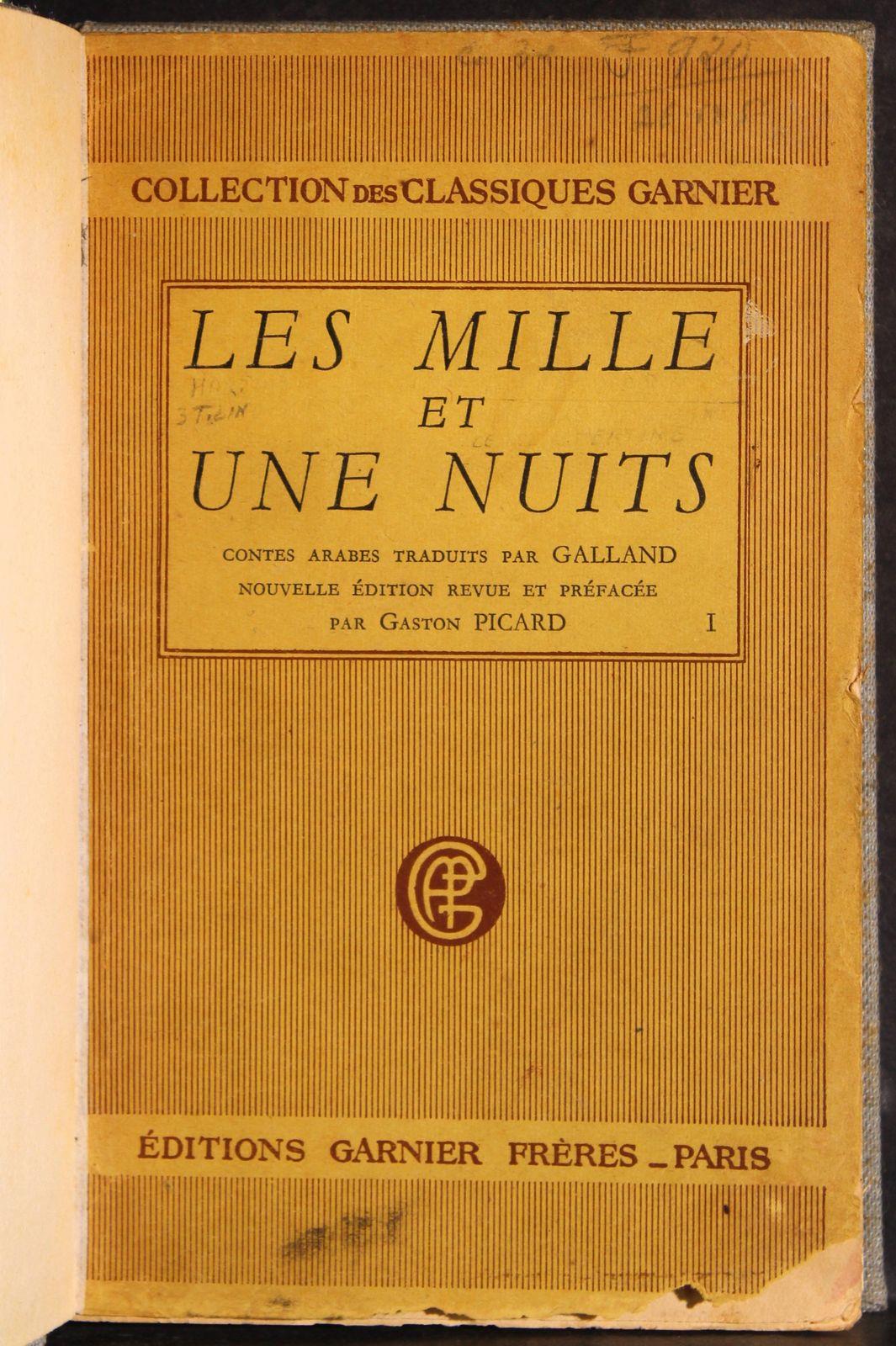 Les mille et une nuits. Tomo 1