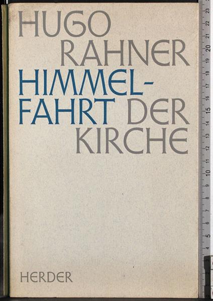 Himmelfahrt der kirche - Hugo Rahner - copertina