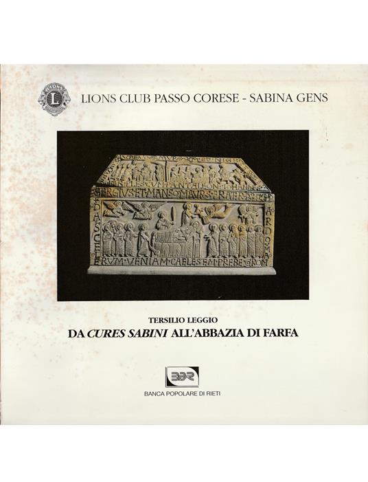 De Cures Sabini all'Abbazia di Farfa - Tersilio Leggio - copertina