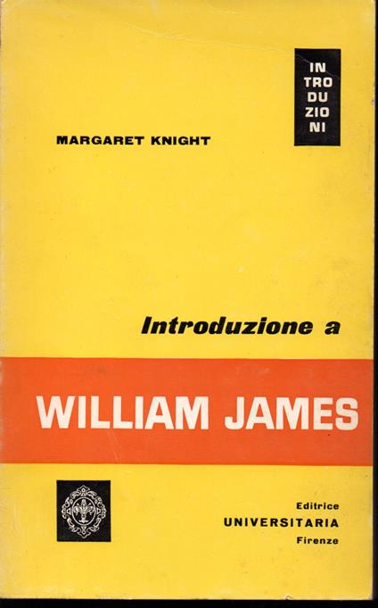 Introduzione a William James - copertina
