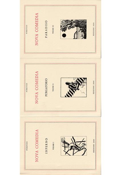 Nova Comedia Volume I Inferno - Volume II Purgatorio - Volume III Paradiso - completo in 2 voll,. in cofanetto editoriale - copertina