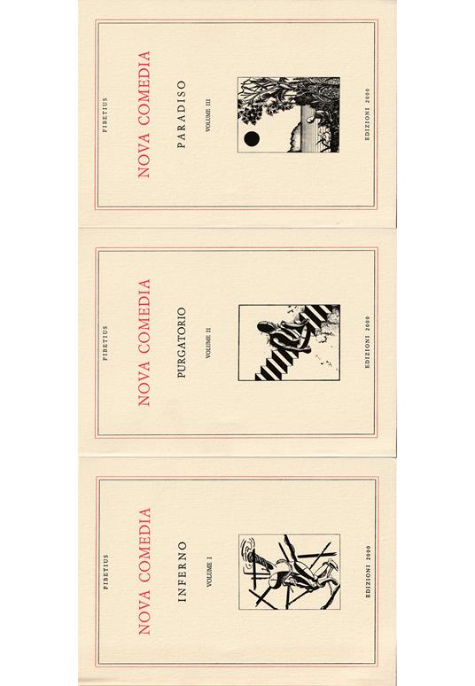 Nova Comedia Volume I Inferno - Volume II Purgatorio - Volume III Paradiso - completo in 2 voll,. in cofanetto editoriale - copertina