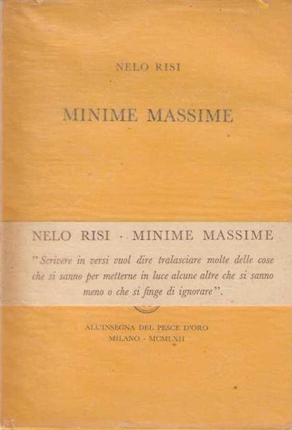 Minime Massime - Nelo Risi - copertina