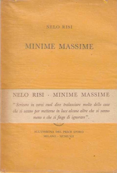 Minime Massime - Nelo Risi - copertina