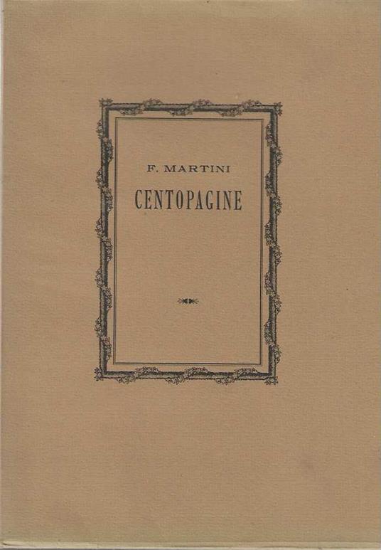 Centopagine - Fausto M. Martini - copertina