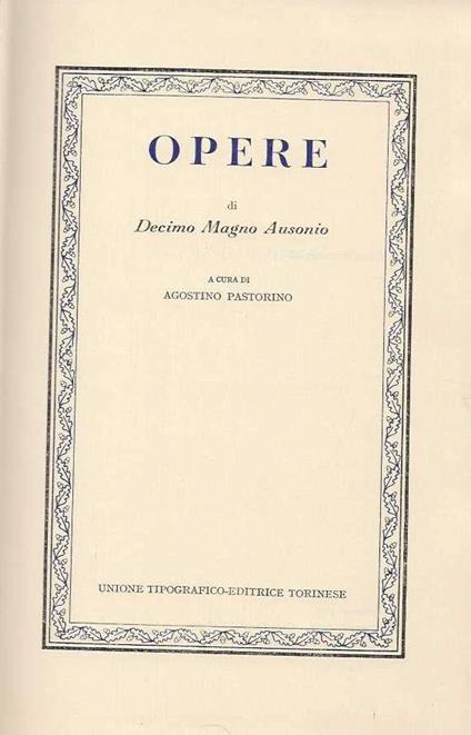 Opere - copertina