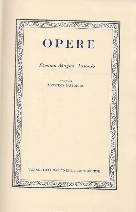 Opere - copertina