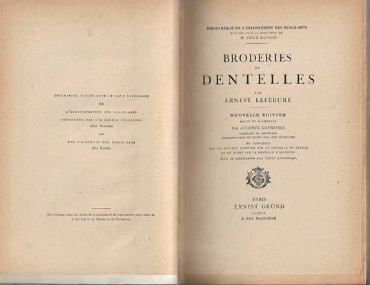 Broderies et Dentelles - copertina