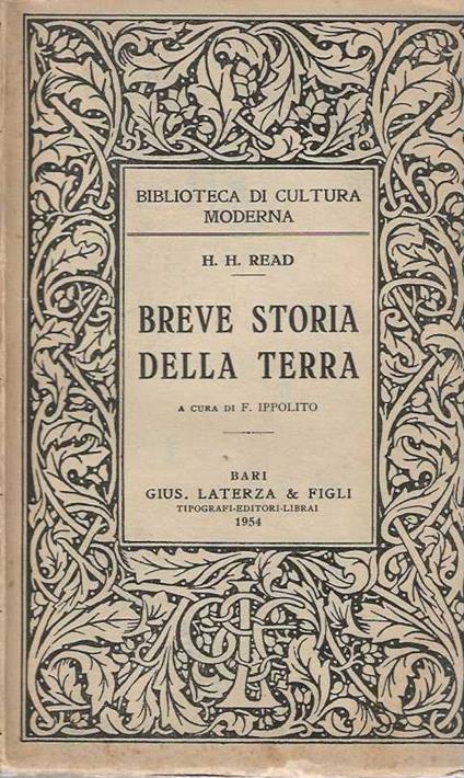 Breve storia della terra - copertina