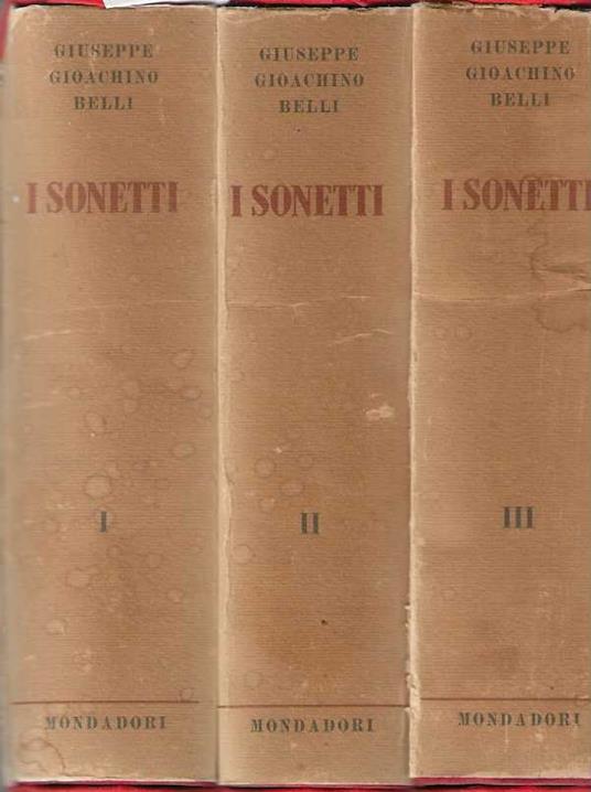 I Sonetti - Gioachino Belli - copertina