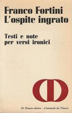L' ospite ingrato. Testi e note per versi ironici