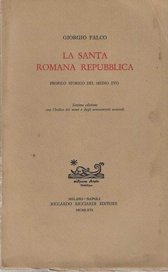 Santa Romana Repubblica - Falco Giorgio - copertina