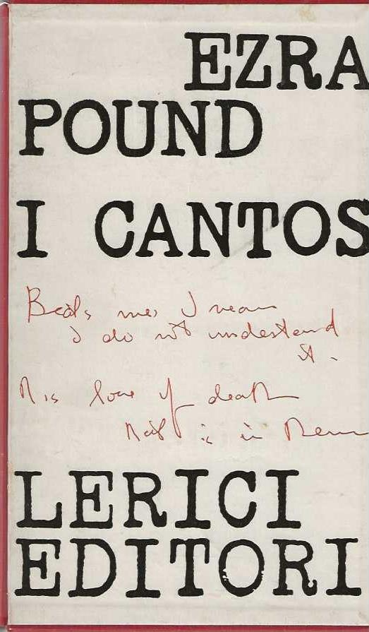 I Cantos - Ezra Pound - copertina