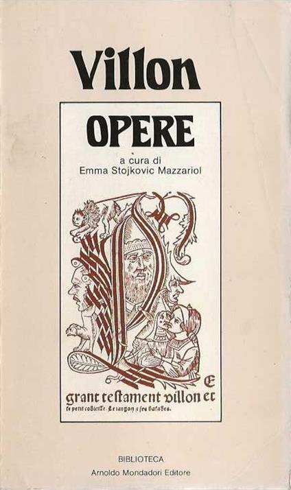 Opere - François Villon - copertina