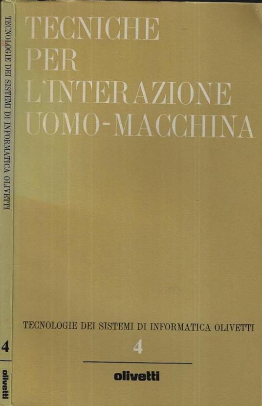 Tecniche per l' interazione uomo - macchina - copertina
