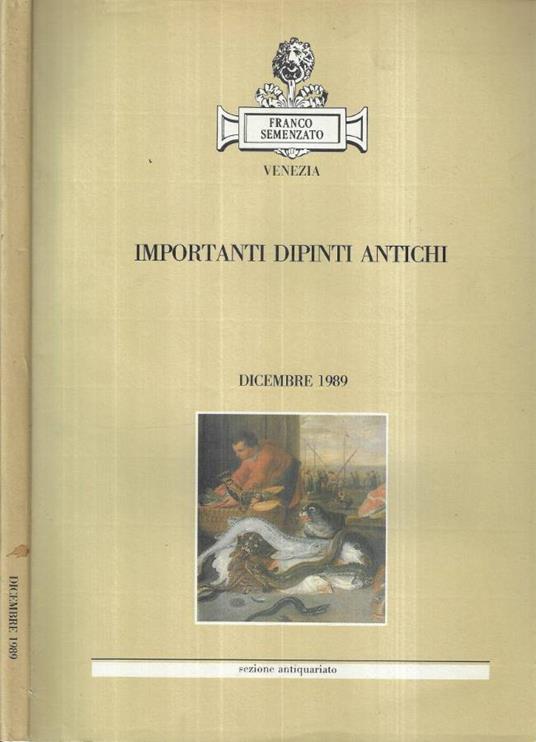 Importanti dipinti antichi - copertina