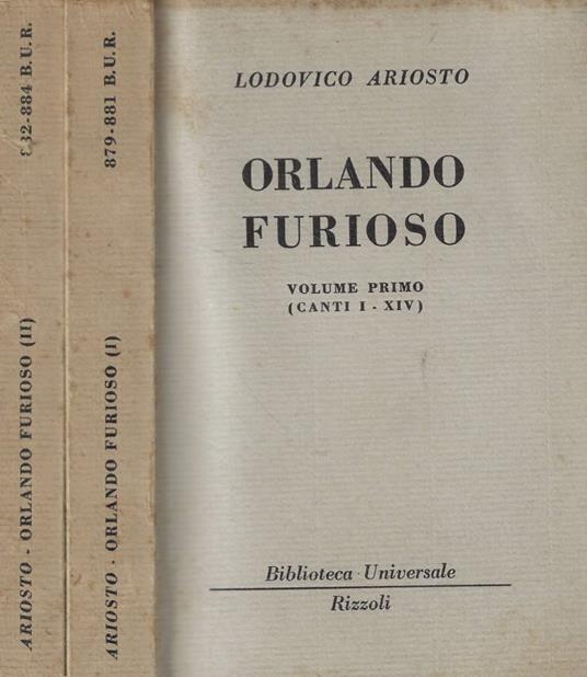 Orlando furioso Vol. I-II - Ludovico Ariosto - copertina
