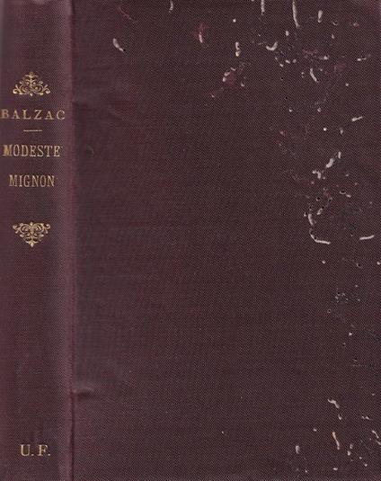 Modest mignon - Honoré de Balzac - copertina