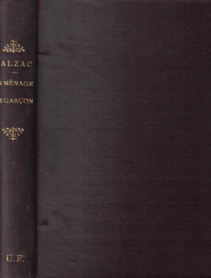 Un menage de garcon - Honoré de Balzac - copertina