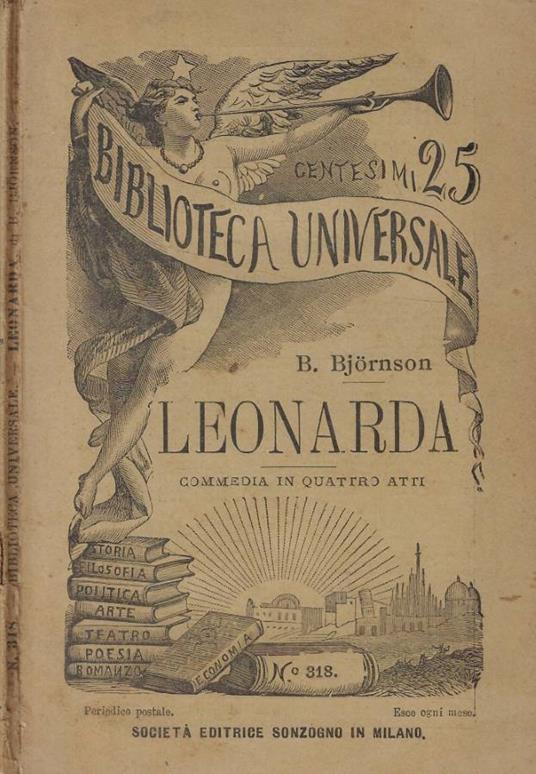 Leonarda - Bjørnstjerne Bjørnson - copertina