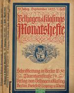 Velhagen & Klasing's Monatshefte, vol.37, fasc.1, 8, 10, settembre 1922, aprile e giugno 1923